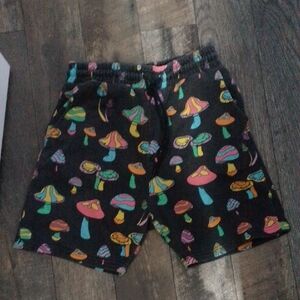 Psychedelic Mushroom Shorts Trippy Fun Rainbow Wonderland